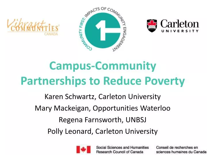campus community partnerships to reduce poverty