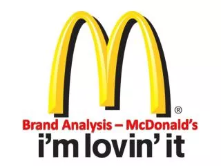 Brand Analysis – McDonald’s