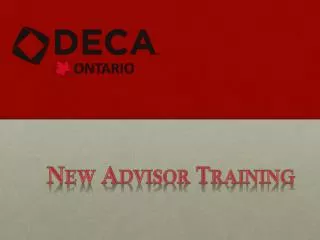 New Advisor Training