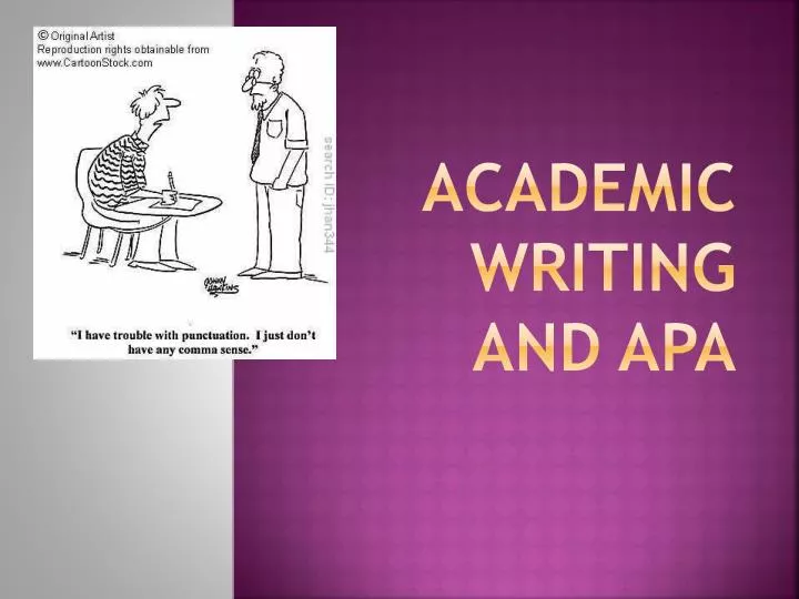 academic writing and apa