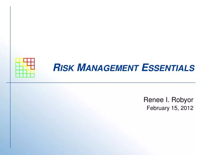 risk management essentials