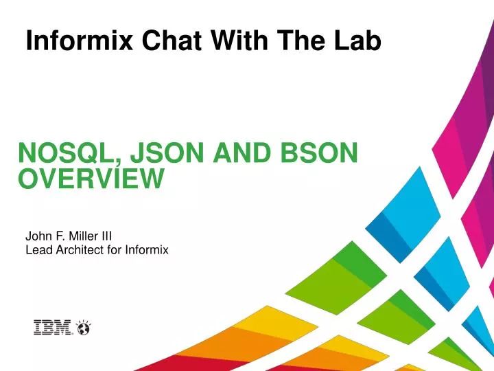 nosql json and bson overview