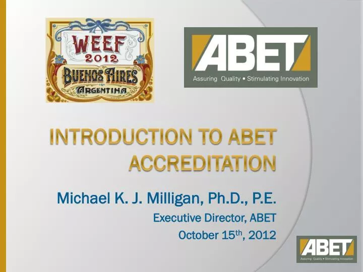 introduction to abet accreditation