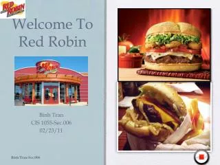 Welcome To Red Robin
