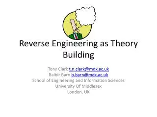 Reverse Engineering as Theory Building
