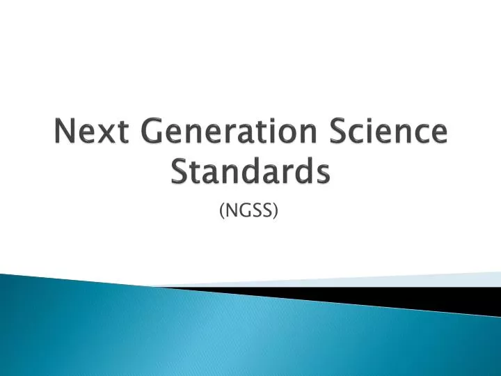 next generation science standards