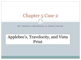 Chapter 5 Case 2