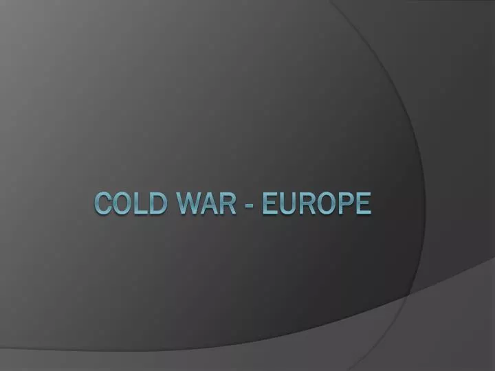 cold war europe