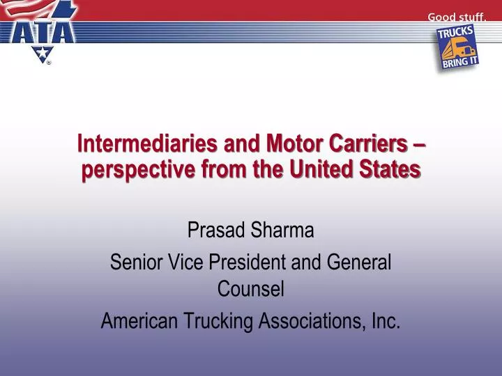 intermediaries and motor carriers perspective from the united states