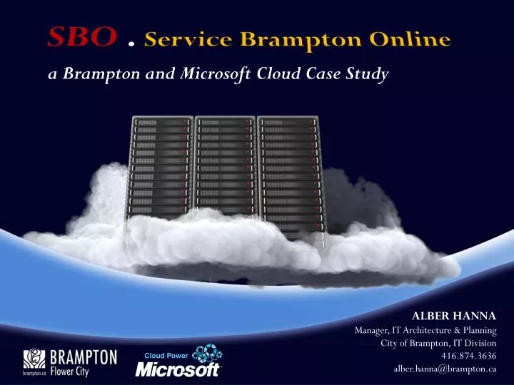 sbo service brampton online