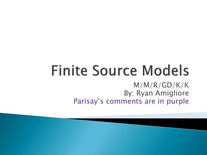 finite source models
