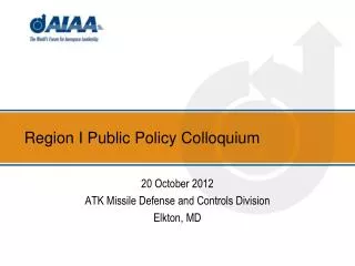 Region I Public Policy Colloquium