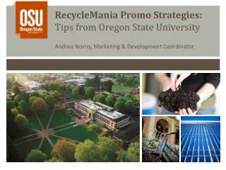 RecycleMania Promo Strategies: Tips from Oregon State University