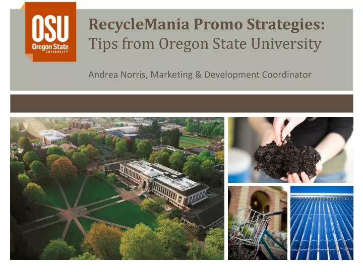 recyclemania promo strategies tips from oregon state university