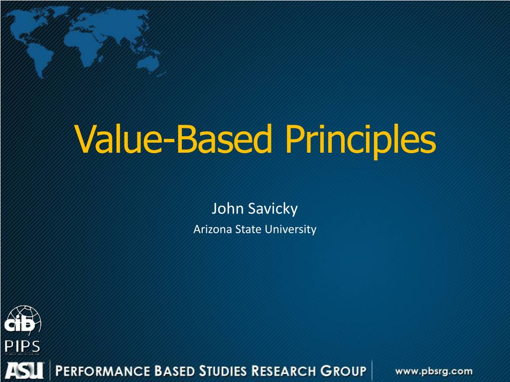 PPT - Value-Based Principles in Various Fields: Leading with Impactful ...
