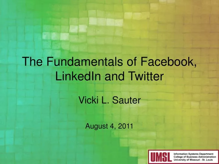 the fundamentals of facebook linkedin and twitter