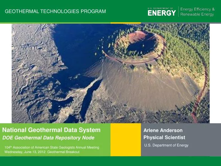 geothermal technologies program