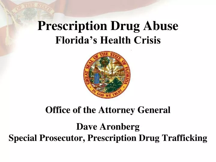 prescription drug abuse florida s health crisis