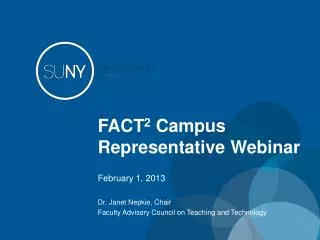 FACT 2 Campus Representative Webinar