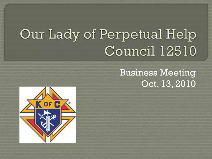 our lady of perpetual help council 12510