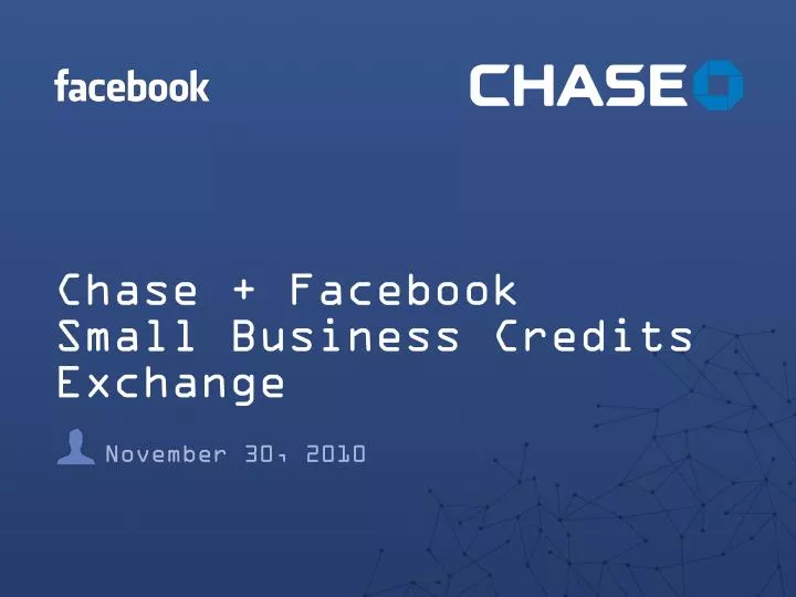 chase facebook small business credits exchange