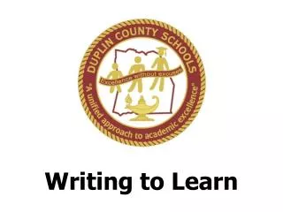 writing to learn