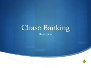 Chase Banking
