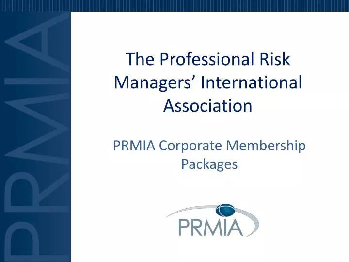 the professional risk managers international association