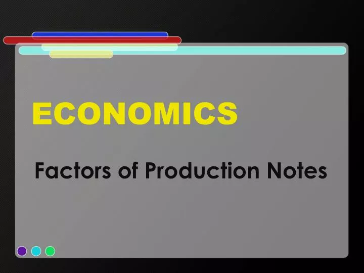 economics