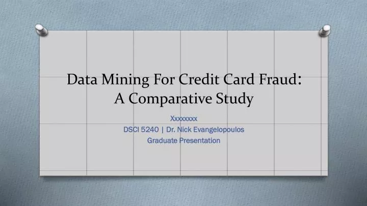 data mining for credit card fraud a comparative study