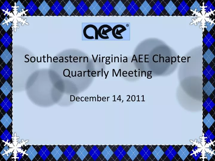 southeastern virginia aee chapter quarterly meeting