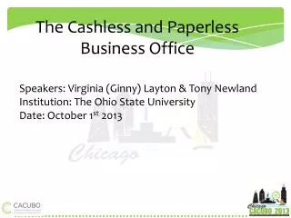 The Cashless and Paperless Business Office