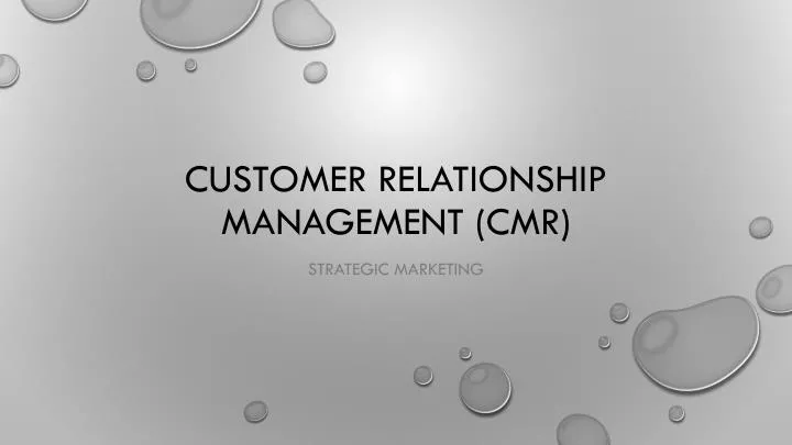 customer relationship management cmr