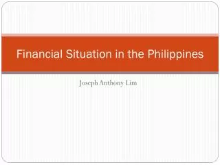 Financial Situation in the Philippines