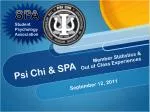 Psi Chi &amp; SPA - slide 1
