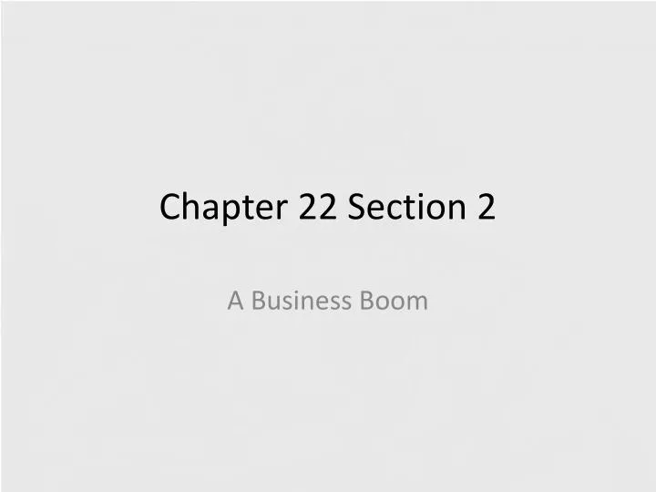 chapter 22 section 2