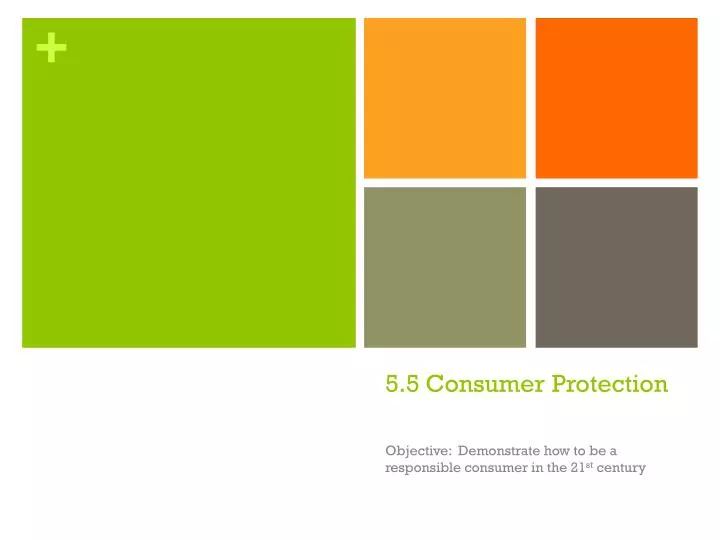 5 5 consumer protection