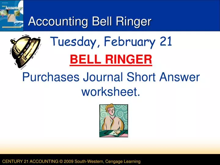 accounting bell ringer