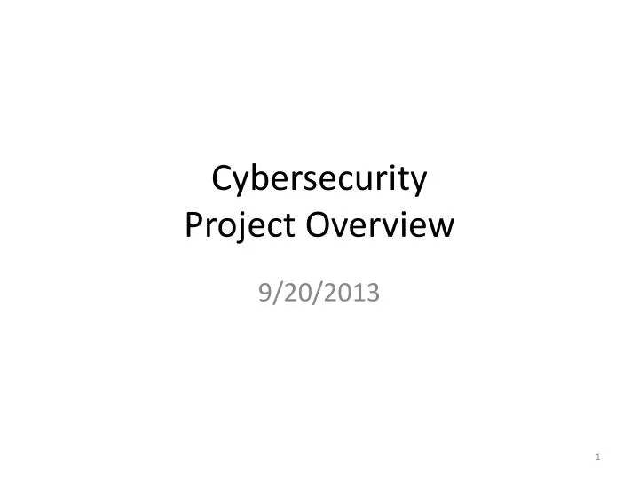 cybersecurity project overview