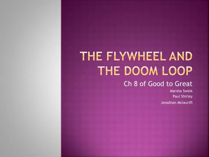 the flywheel and the doom loop