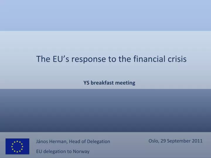 the eu s response to the financial crisis