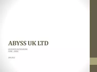 ABYSS UK LTD