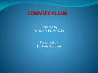 COMMERCIAL LAW