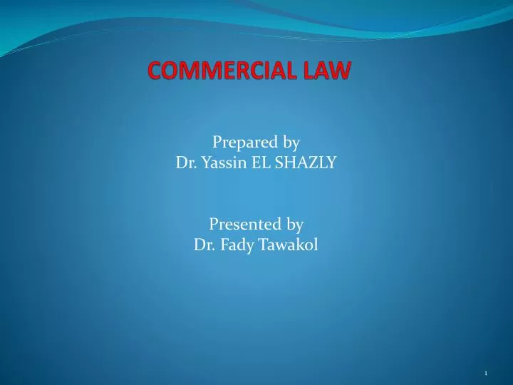 commercial law