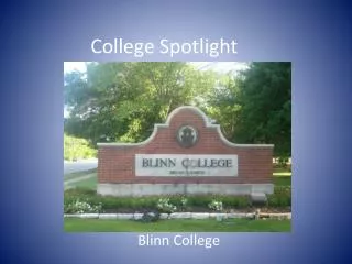 College Spotlight