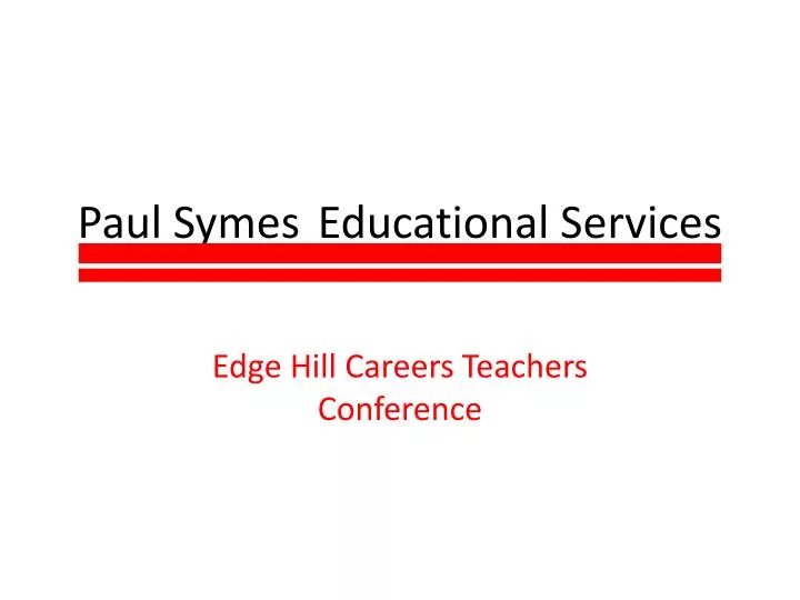 paul symes educational services