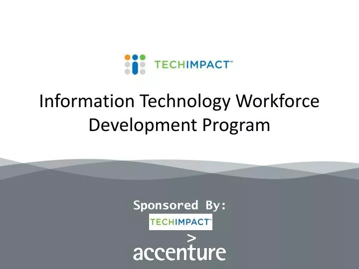information technology workforce development program