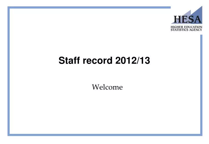 staff record 2012 13
