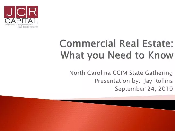 commercial real estate what you need to know