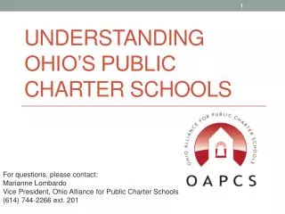 Understanding Ohio’s Public Charter Schools
